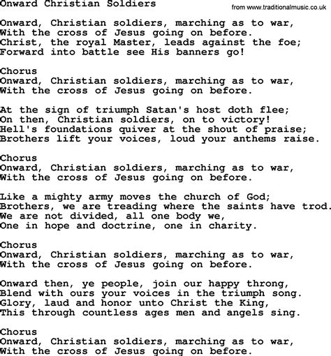 Christian Soldiers Hymn