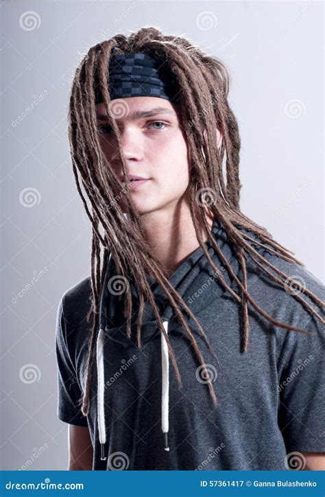 Young Stylish Guy With Dreadlocks. Stock Image - Image of juvenile ...