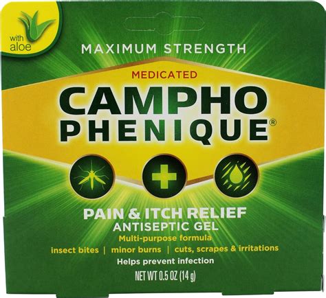 Amazon.com: Campho-Phenique Antiseptic Gel 0.5 Oz (Pack of 2) : Health ...