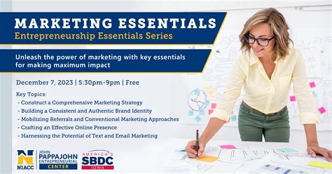 Marketing Essentials: Entrepreneurship Essentials Series - NIACC ...