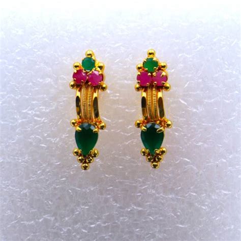 3 Gram Gold Earrings - Buy 3 Gram Gold Earrings online at Best Prices ...