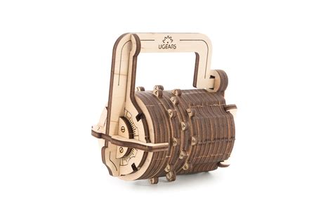 UGEARS Combination Lock – The Da Vinci Code Inspired Cryptex Lock ...