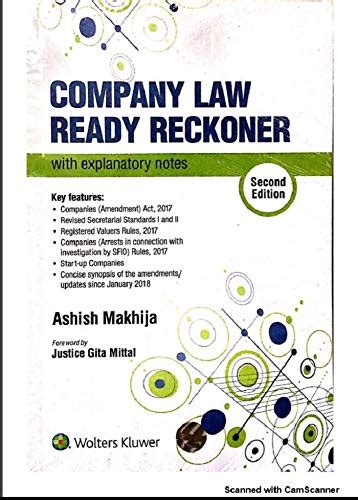 Buy Company Law Ready Reckoner Book Online at Low Prices in India ...