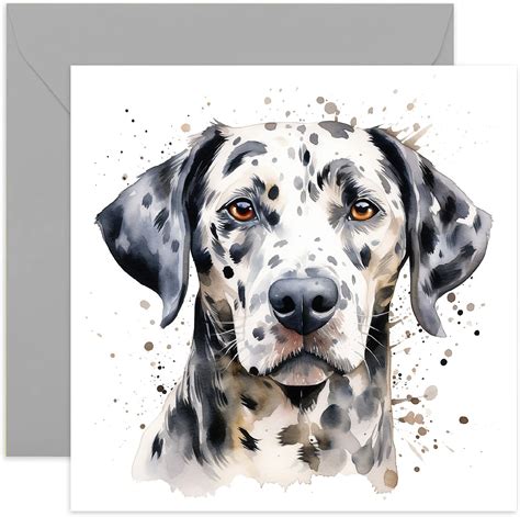 Old English Co. Tarjeta de perro de acuarela Tarjeta de perro de ...