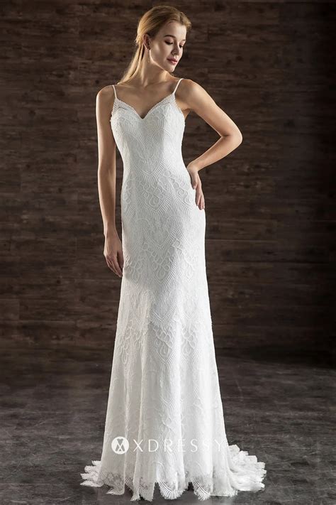 Fully Scalloped Lace Sweetheart A-line Bridal Gown - Xdressy