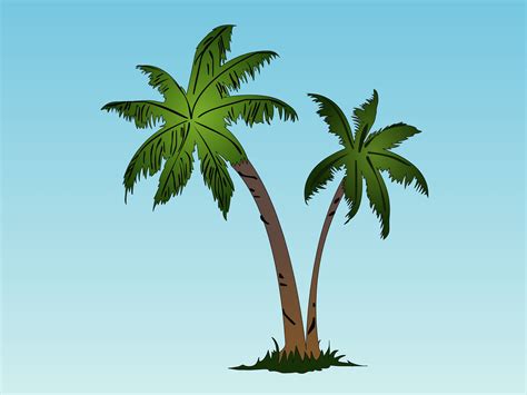 Image result for Simple Palm Tree Drawing