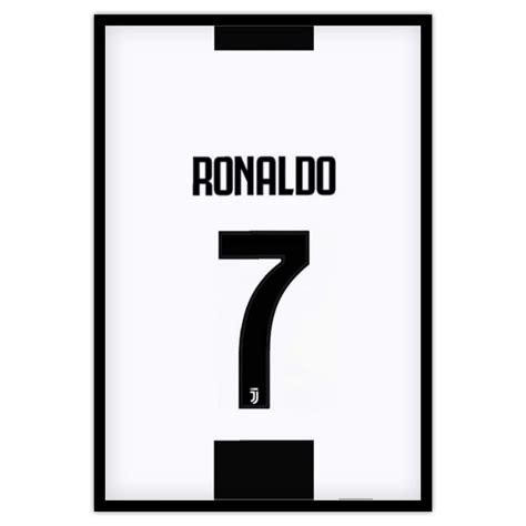 Waltractive Cristiano Ronaldo Jersey Kit Collection Art Framed Poster ...