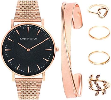 Joker & Witch Stainless Steel Paris Rosegold Love Triangle Analog Watch ...