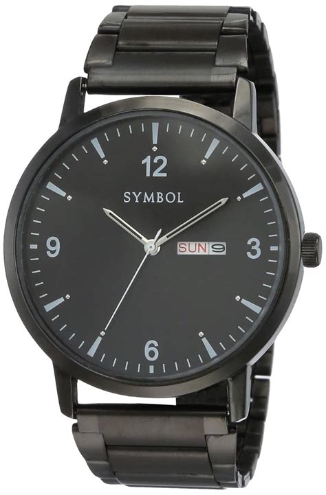 Buy Amazon Brand - Symbol Analog Black Dial Men's Watch-AZ-SYM-SS21A ...