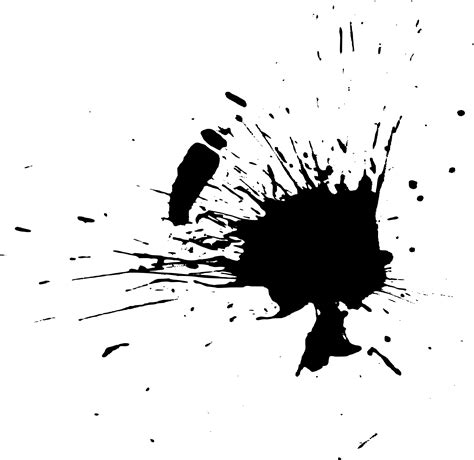 20 Black Paint Splatters (PNG Transparent) Vol. 1 | OnlyGFX.com