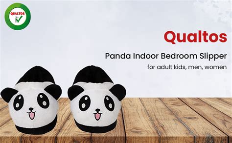 Buy Qualtos Panda Indoor Bedroom Slipper for Adult and Kids at Amazon.in