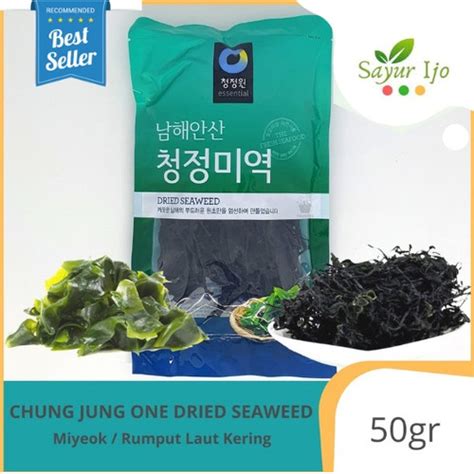 Promo Dried Seaweed Daesang Miyeok Chung Jung One 50 Gram / Pack Rumput ...