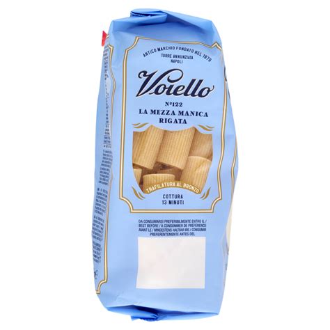 Pasta La Mezza Manica Rigata N.122 Voiello | Bennet Online