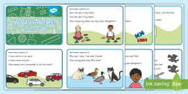 Addition and Subtraction Number Stories | Primary Resources