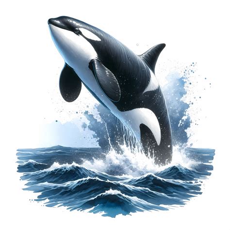 Killer Whale Clipart - 12 High-quality Jpgs - Orca Whale Clipart Bundle ...