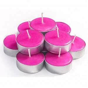 Fascinating Art - Pink Tea Light Candles : Amazon.in: Home & Kitchen