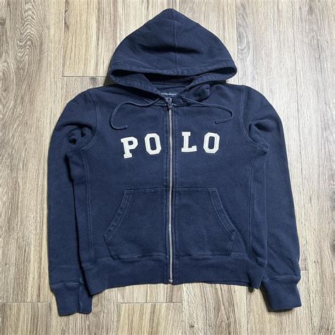 Polo Sport Men's Navy Hoodie | Depop