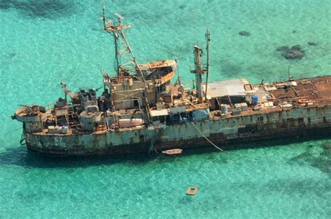 专家称仁爱礁已被中方控制 菲律宾展示坐滩军舰__海南新闻网_南海网