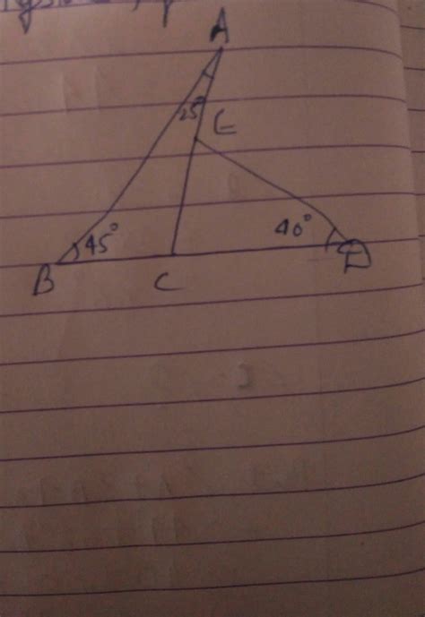 in the figure given alongside find angle ACD and angle AeD - Brainly.in