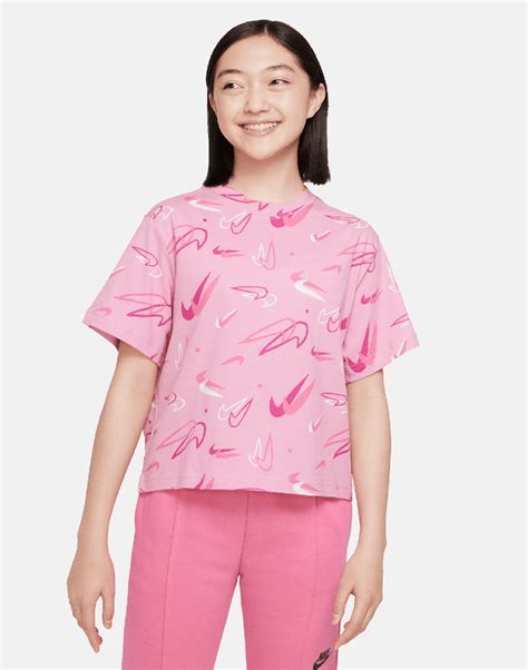 Nike Older Girls NSW T-Shirt - Pink | Life Style Sports UK