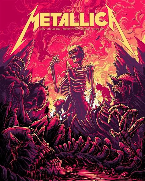 Pin by Kristin Nielsen on MUSIC | Rock poster art, Metallica art, Heavy ...