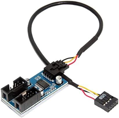 SHOPORA® 9 Pin USB Header Interface USB Cable Port Adapter for Computer ...