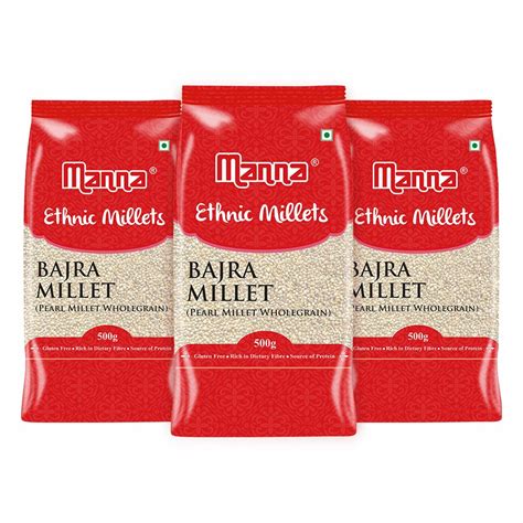 Manna 100% Whole Grain Bajra Pearl Millet Natural Grains Sajje Kambu ...