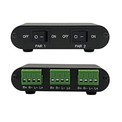 TENEALAY 2-Way audio stereo Speaker selector Switcher Box, India | Ubuy