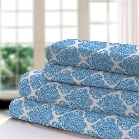 Buy Lux Decor Collection Duvet Covers (Queen, Blue), 3 Piece Egyptian ...