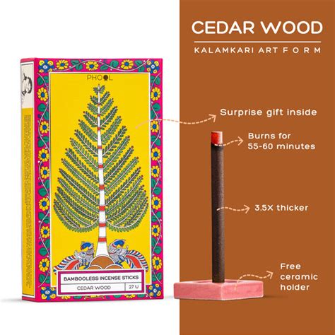 Phool Bambooless Incense Sticks - Cedar Wood