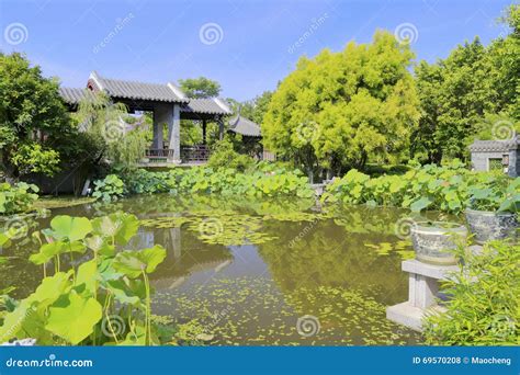 Pond of Chinese Classical Garden Stock Photo - Image of classical ...