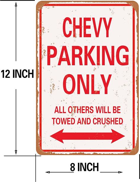 Buy GTO Parking only vintage look funny mental tin sign-8 X 12 inches ...