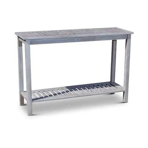 Weather-Resistant Eucalyptus Console Table - Stand Up to UV Rays and Decay - Walmart.com