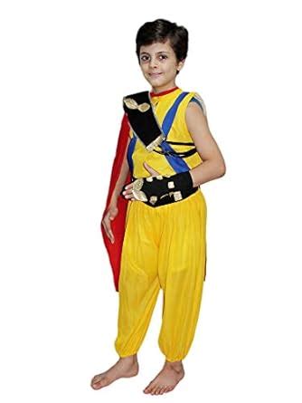 Buy Kaku Fancy Dresses Polyester Balbeer Famous Character Costume -Red ...