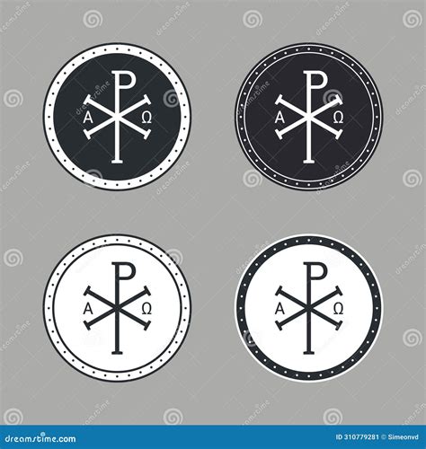 Monogramma Christi. Monogram of Jesus Christ (Christogram) Christian Sacred Chi Rho Symbol Stock ... - symbol for jesus