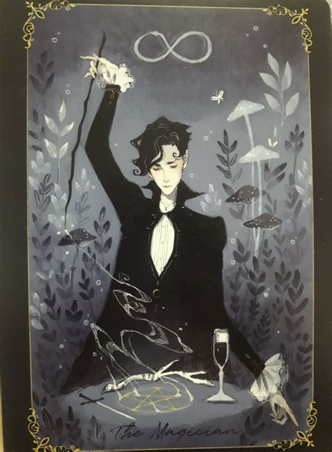 The Magician tarot cards deck art purple witch aesthetic. Honey and ...