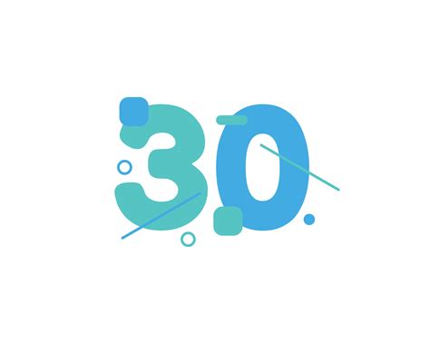 30th years anniversary celebrations logo design template. Sweet seventeen logo 10360175 Vector ...
