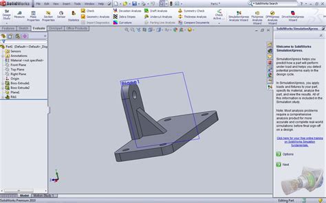 Image result for SolidWorks Simulation Xpress Tutorials