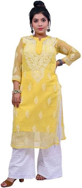 Lucknowi Kurtis - Buy Lucknowi Kurta | Lucknowi Suits | Chikan Suits ...