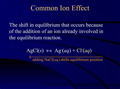 COMMON ION EFFECT | PPT