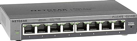 Netgear (GS108EV4) 8-Port Smart Managed Gigabit Switch (up to 2000 Mbps ...