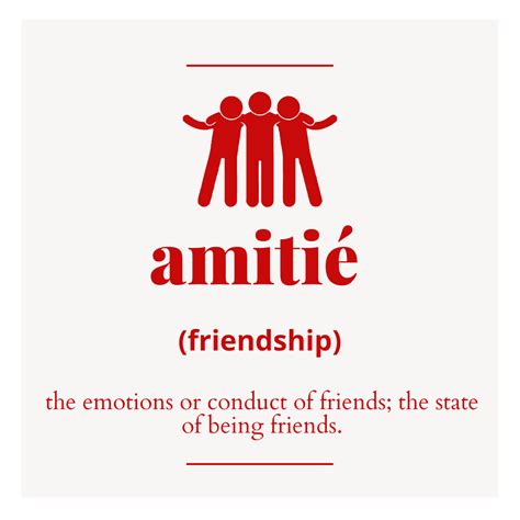 Friendships In French