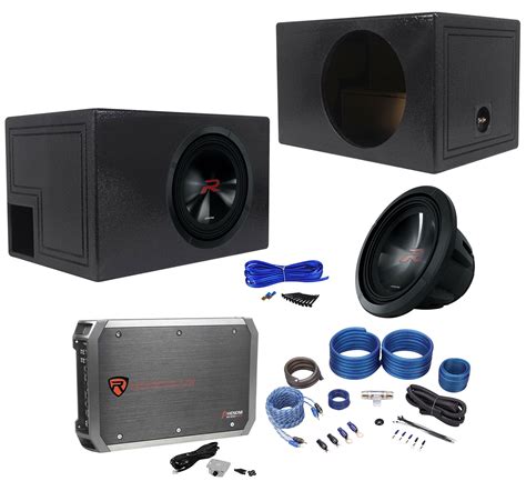 Alpine Type-R R2-W12D2 12" 750w RMS Subwoofer+Vented Box+Mono Amplifier+Amp Kit - Walmart.com
