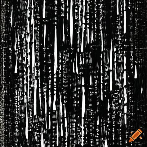 Abstract mosaic painting of rain