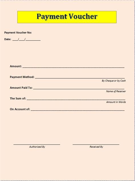 Image result for Voucher Example