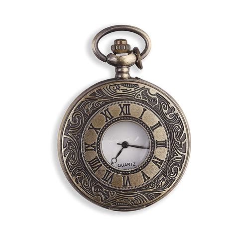 5G Retail Vintage Metal Pocket Watch Keychain, Antique Clock keyring ...