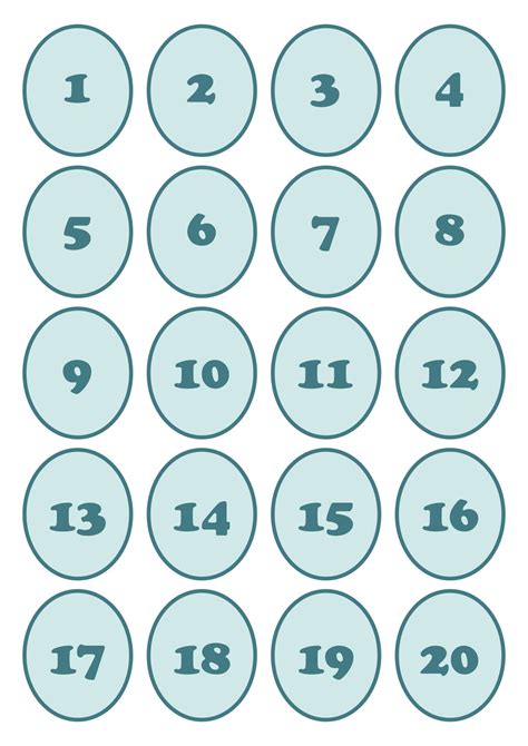Image result for Large Printable Number Cards