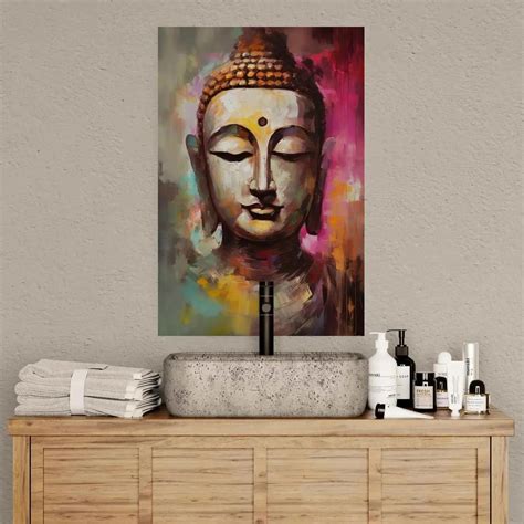 Abstract Modern Buddha Poster - Artistic Meditation Art from ...