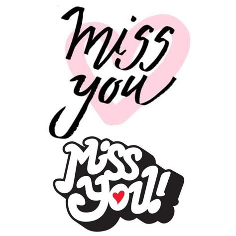 ORDERSHOCK Miss You Cute Temporary Tattoo Stickers For Male And Female ...