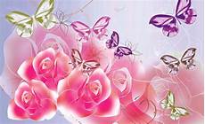 sfondi desktop fiori e farfalle pink roses and butterflies hd wallpaper background image sfondi desktop fiori e farfalle pink roses and butterflies hd wallpaper background image